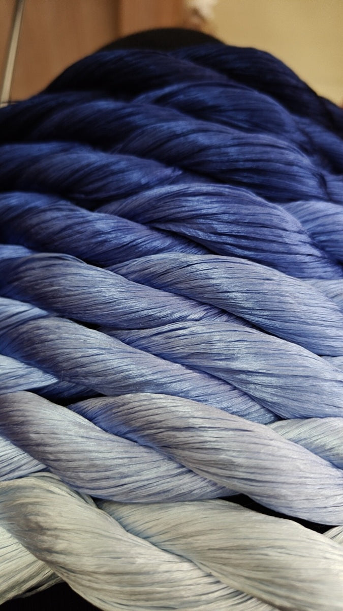 10g*8 Suzhou Embroidery Thick Untwisted Mulberry Silk Thread(#碧海桑田 10g*8) - Ronghua Threads