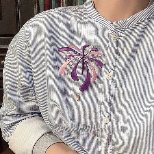 Firework-shaped Hairpin Brooch Chanhua Materials DIY Kit - Include Detailed Video Tutorial