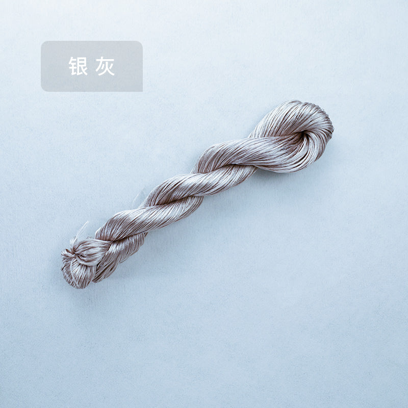10g Suzhou Embroidery Thick Untwisted Mulberry Silk Thread(#乌羽黑) - Ronghua Threads