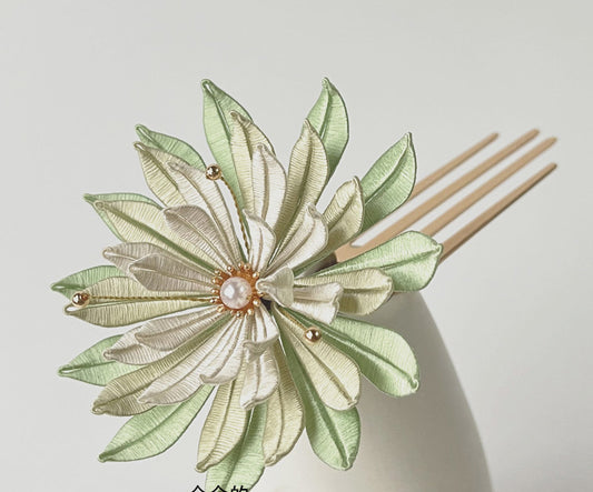 Yueying Hairpin Chanhua Materials Flowers DIY Kit - Include Detailed Video Tutorial