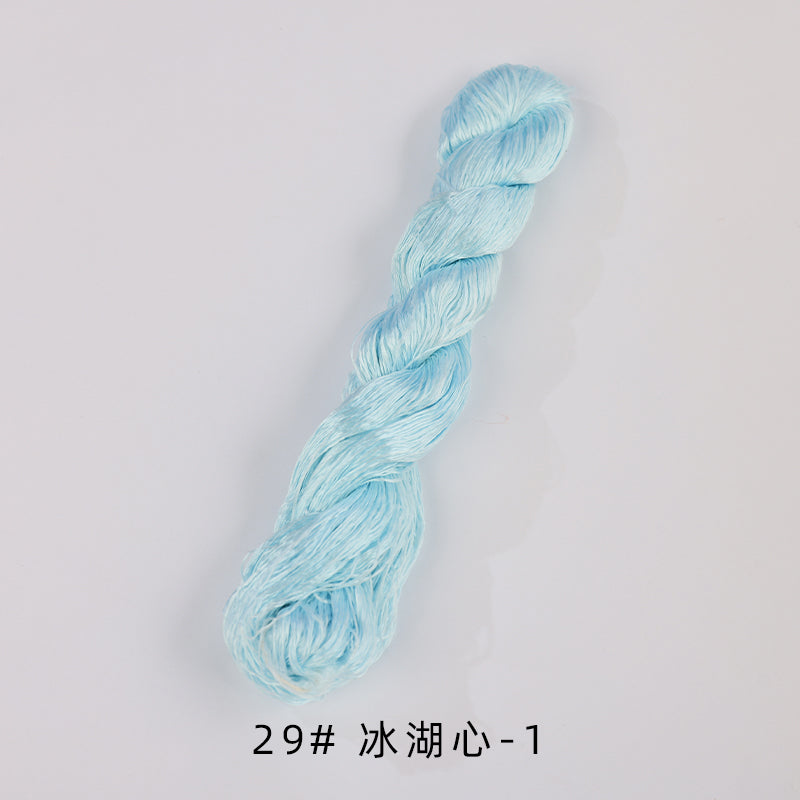 400m Suzhou Embroidery Untwisted Mulberry Silk Thread(Blue02) - Ronghua Threads