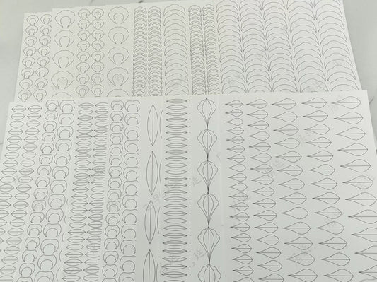 Ghirlanda - JY DIY Chanhua Modello di carta per accessori tradizionali per capelli