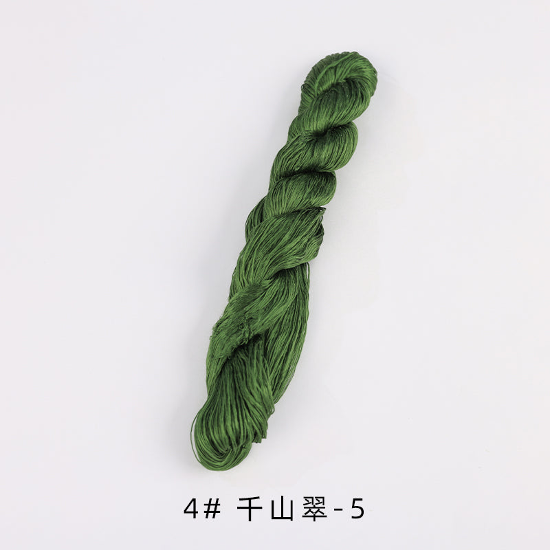 400m Suzhou Embroidery Untwisted Mulberry Silk Thread(Green01) - Ronghua Threads