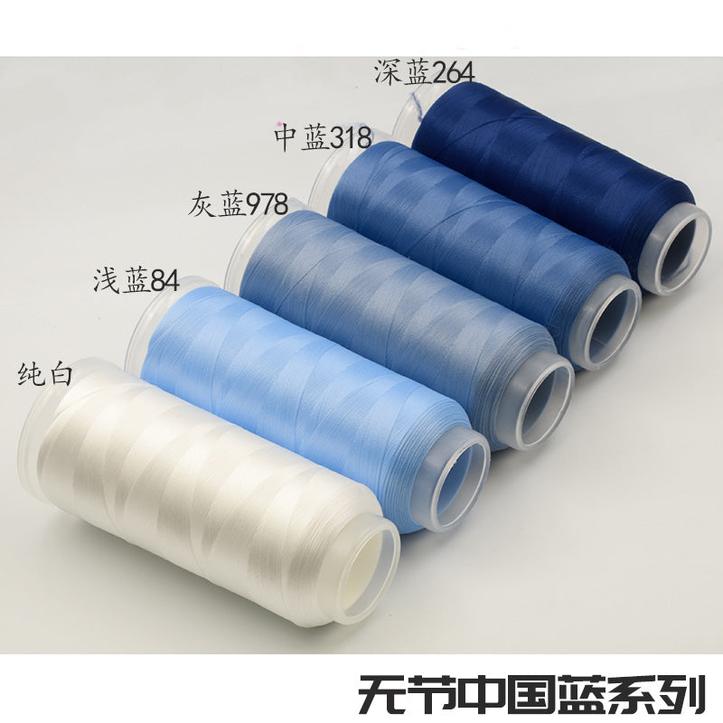 Chanhua Velvet Thread | Low-Slip Crafting Thread for DIY Flowers - Group 38 中国蓝