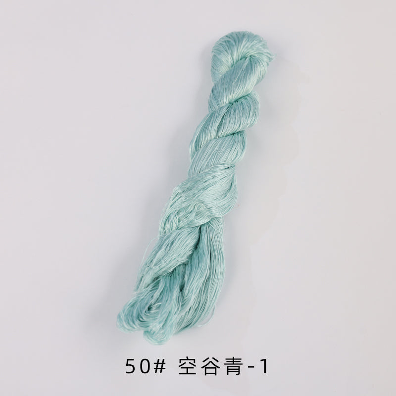 400m Suzhou Embroidery Untwisted Mulberry Silk Thread(Blue03) - Ronghua Threads