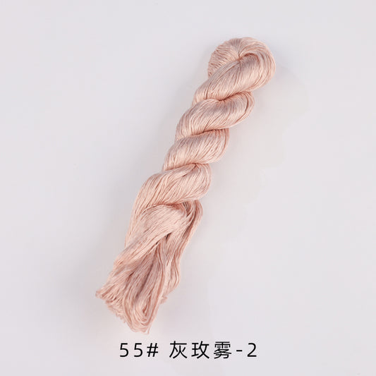 400m Filo di Seta di Gelso Non Ritorta per Ricamo di Suzhou (Giallo01) - Fili Ronghua