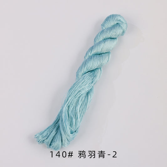 400m Filo di Seta di Gelso Non Ritorto per Ricamo Suzhou (Verde e Blu) - Ronghua Threads