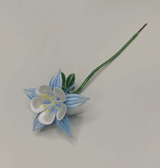 Columbine fermaglio su misura-Fermaglio di seta (Chanhua)