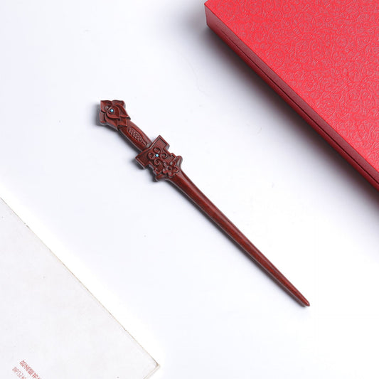 PF152 - Bastoncini per capelli a forma di spada in palissandro da 20 cm - Ingrosso