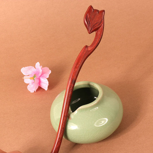 PF114 - 18cm African Padauk Hair Sticks - Wholesale