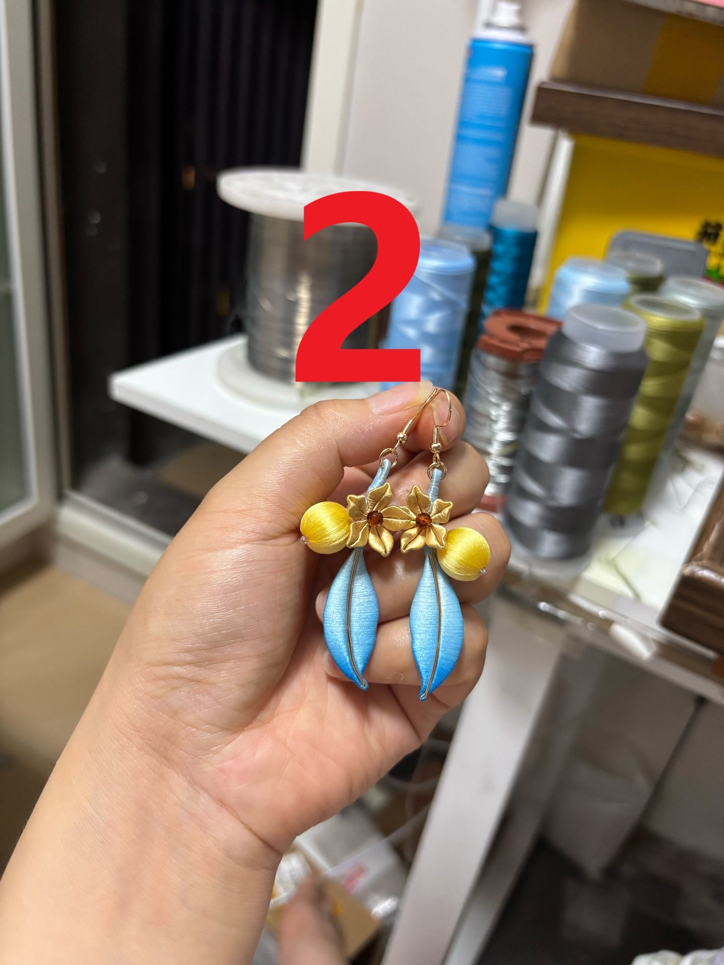 PF212 - Blueberry Chanhua Earrings - Wholesale