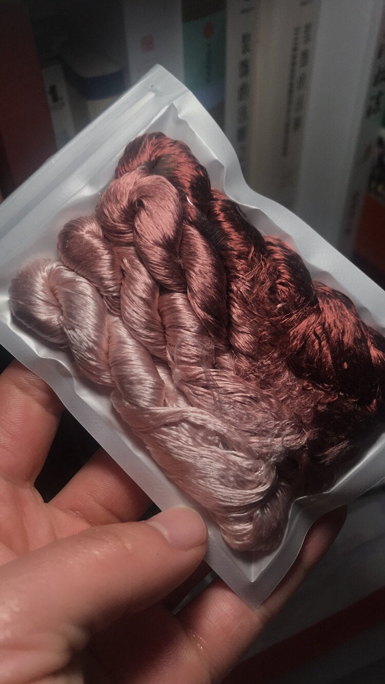 80m Suzhou Embroidery Untwisted Mulberry Silk Thread(#55 80m*4) - Ronghua Threads