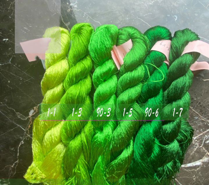 400m Suzhou Embroidery Monofilament Untwisted Mulberry Silk Thread(set01) - Ronghua Threads