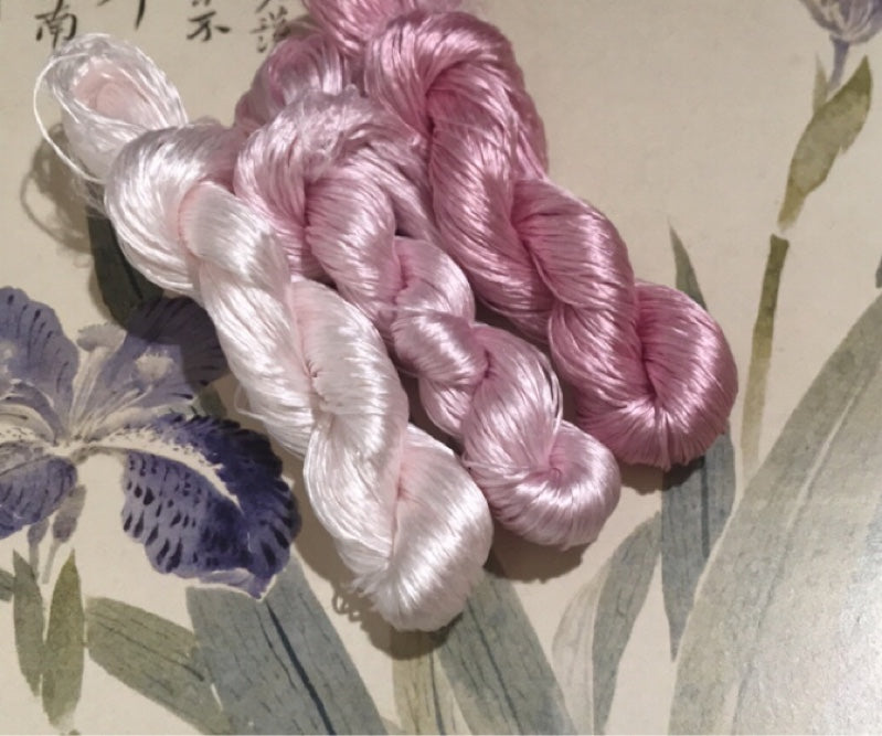 80m Suzhou Embroidery Untwisted Mulberry Silk Thread(#143 (1-3) 80m*3) - Ronghua Threads