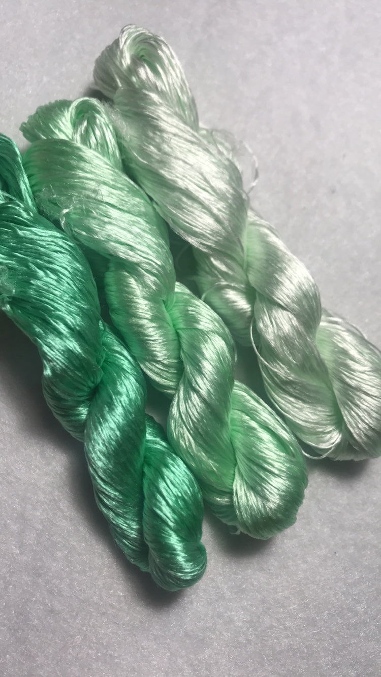 80m Suzhou Embroidery Untwisted Mulberry Silk Thread(#016(1-3) 80m*3) - Ronghua Threads