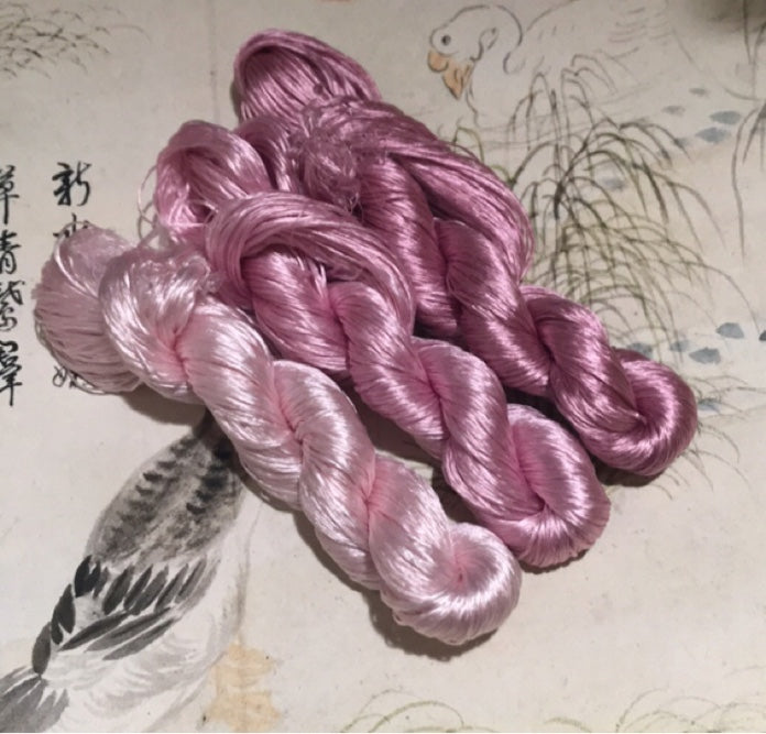 80m Suzhou Embroidery Untwisted Mulberry Silk Thread(#143 80m*3) - Ronghua Threads