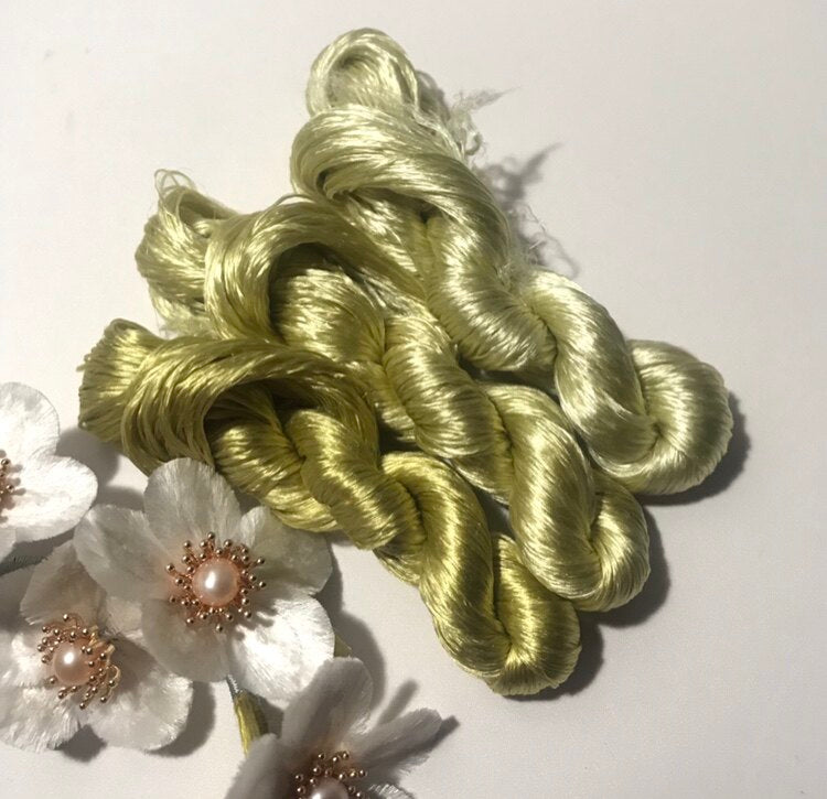80m Suzhou Embroidery Untwisted Mulberry Silk Thread(#85 80m*3) - Ronghua Threads