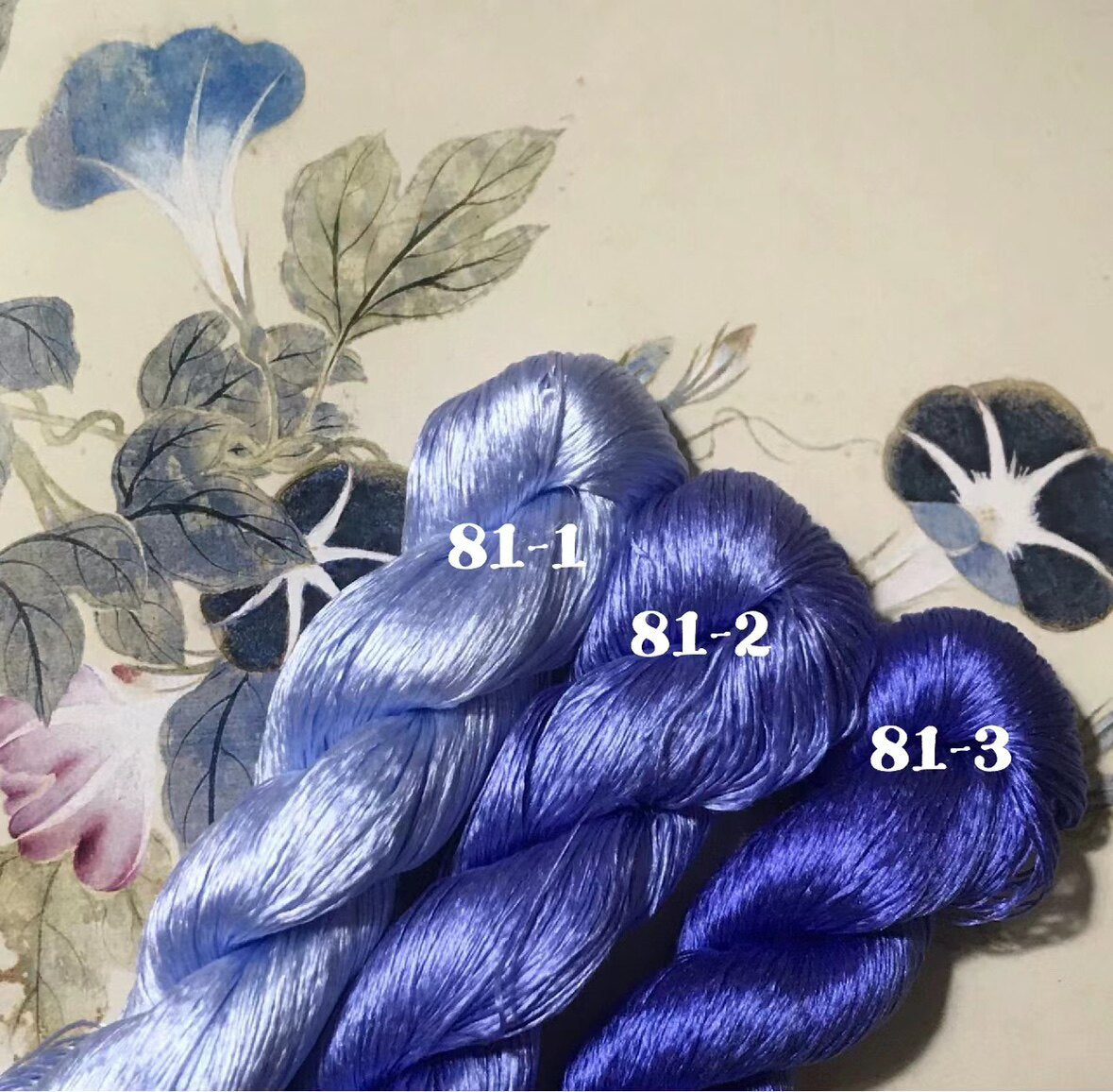 80m Suzhou Embroidery Untwisted Mulberry Silk Thread(#81 80m*3) - Ronghua Threads