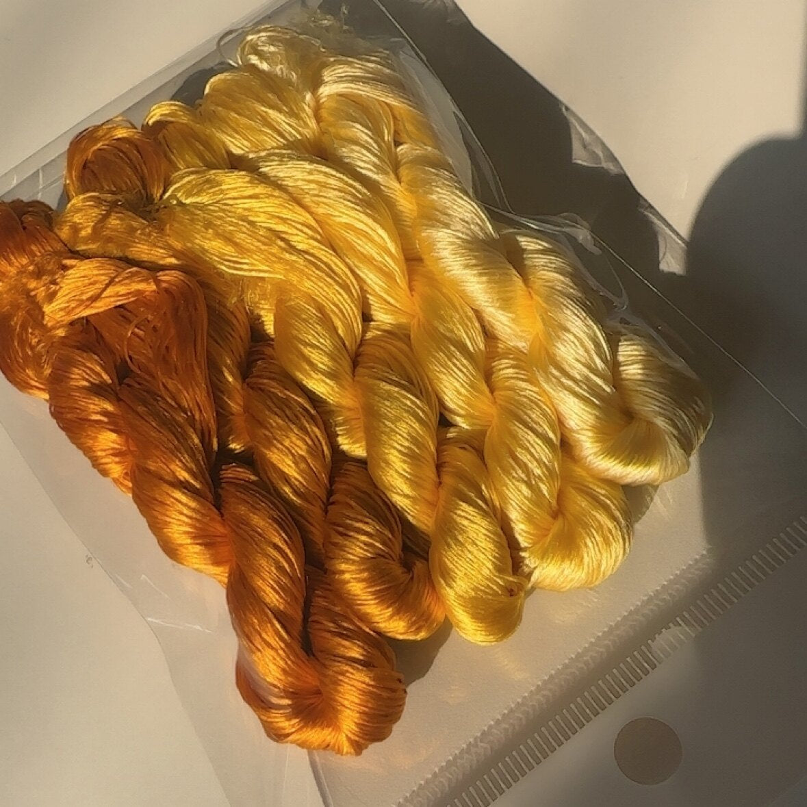 80m Suzhou Embroidery Untwisted Mulberry Silk Thread(#86 80m*5) - Ronghua Threads