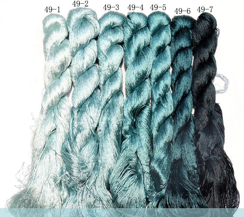 Fil de soie de mûrier broderie Suzhou 400m (^049)