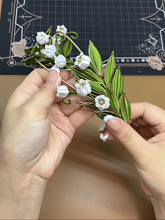 Materiali per corona per capelli con mughetto Chanhua Kit fai da te per fiori - Include tutorial video dettagliato