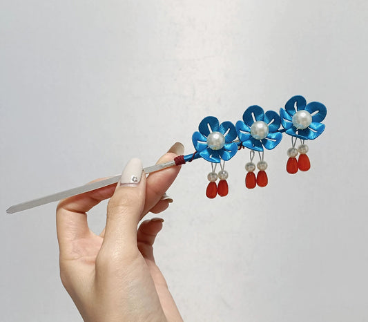 Fermaglio per capelli su misura Diancui - Fermaglio per capelli in seta (Chanhua)
