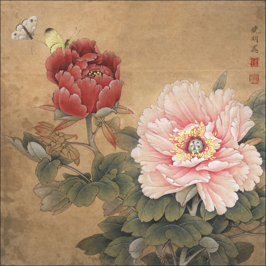 The Peony & Butterfly: A Journey Through Chinese Drawing Technique