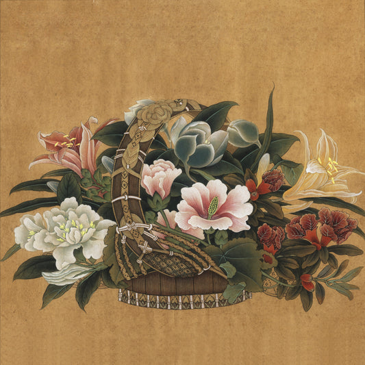 Traditional Chinese Flower Basket Painting - Learn Chinese Drawing Technique