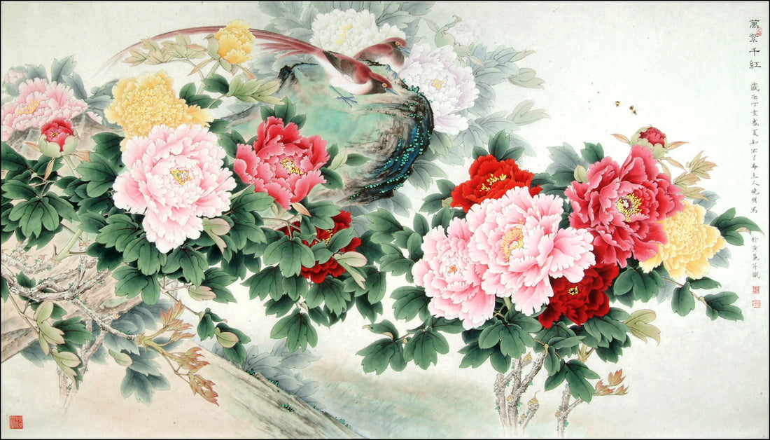 Prosperous Blooms: The Art of Peony & Phoenix in Chinese Painting