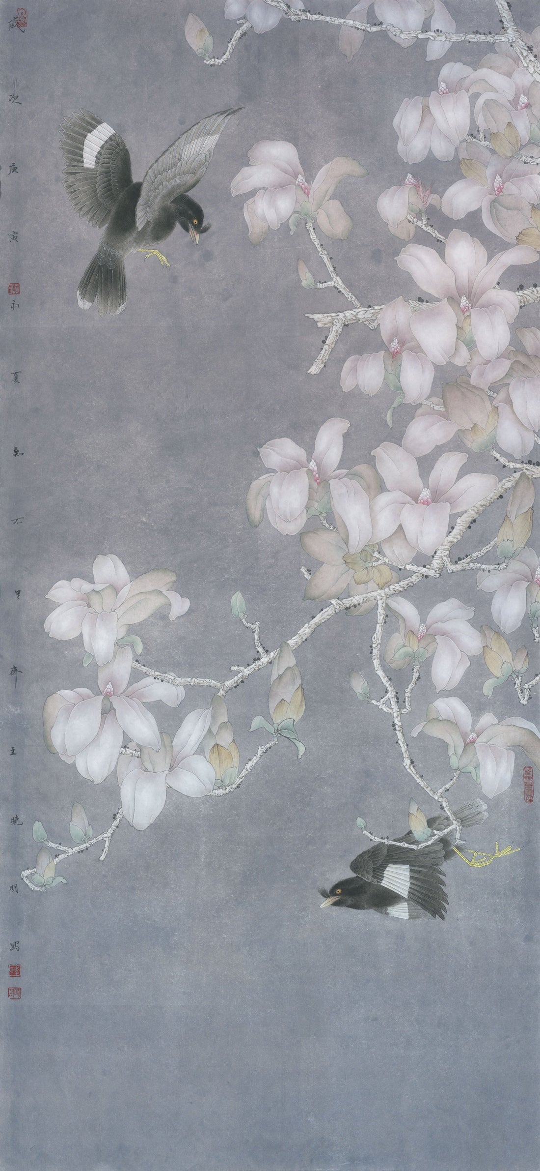 Magnolia Whispers: The Flight of Birds in Chinese Painting