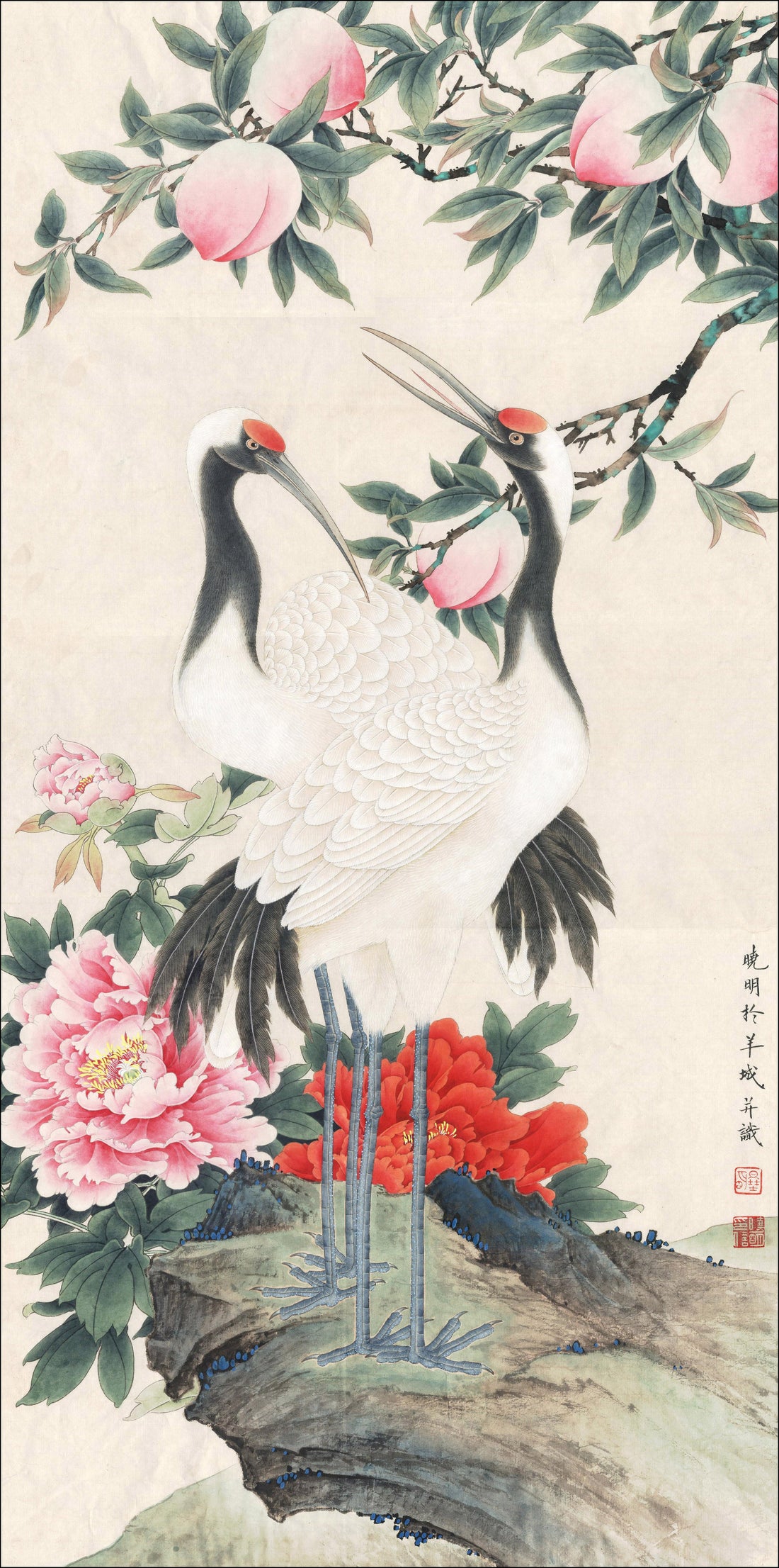 Cranes and Peaches: Symbols of Longevity in Chinese Art