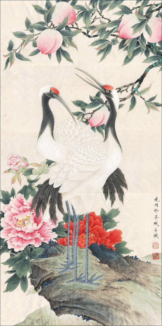 Cranes and Peaches: Symbols of Longevity in Chinese Art
