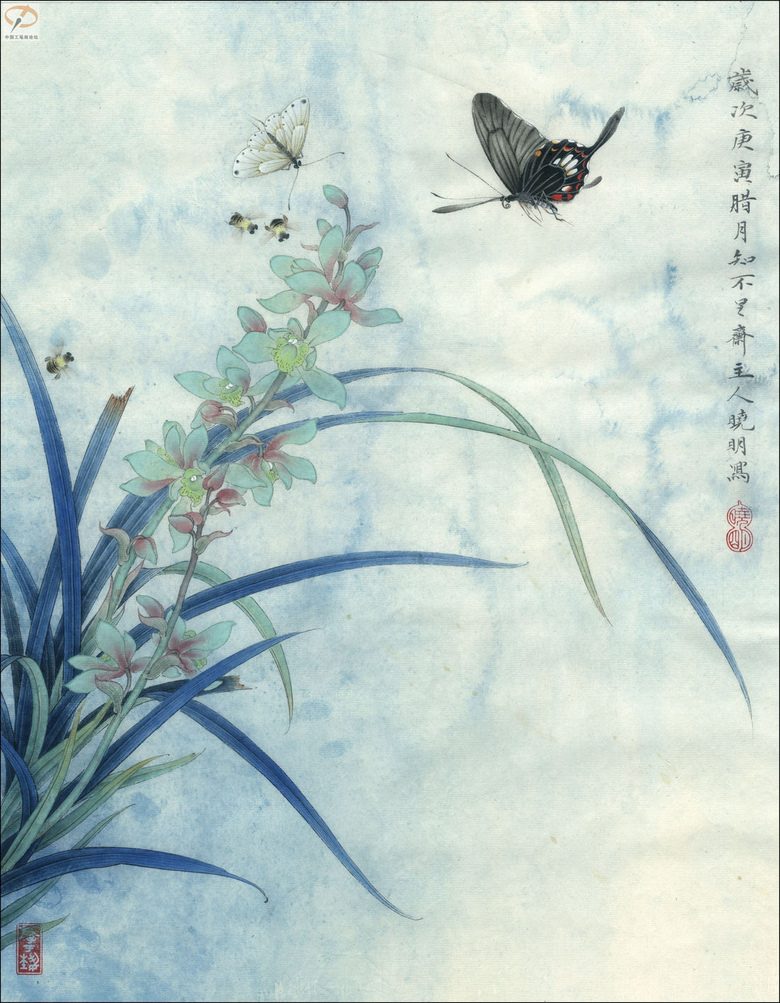 Orchids and Butterflies: Unveiling a Chinese Painting Masterpiece