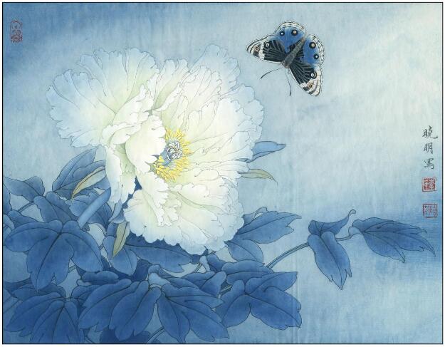 Peony & Butterfly Serenity: Exploring Chinese Ink Wash Painting