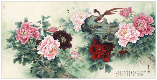 Peonies and Birds: A Step-by-Step Look at Chinese Painting