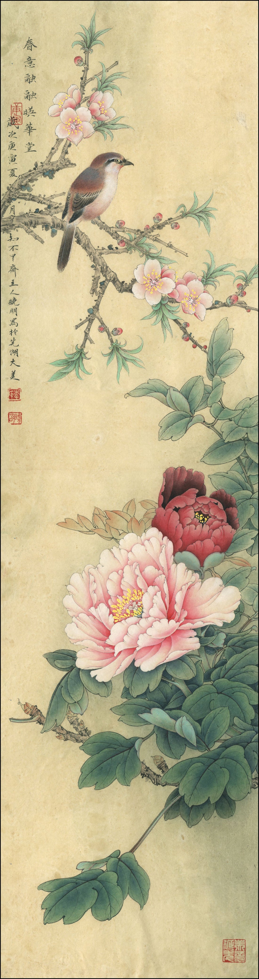 Peony & Shrike: A Journey Through Traditional Chinese Brushwork