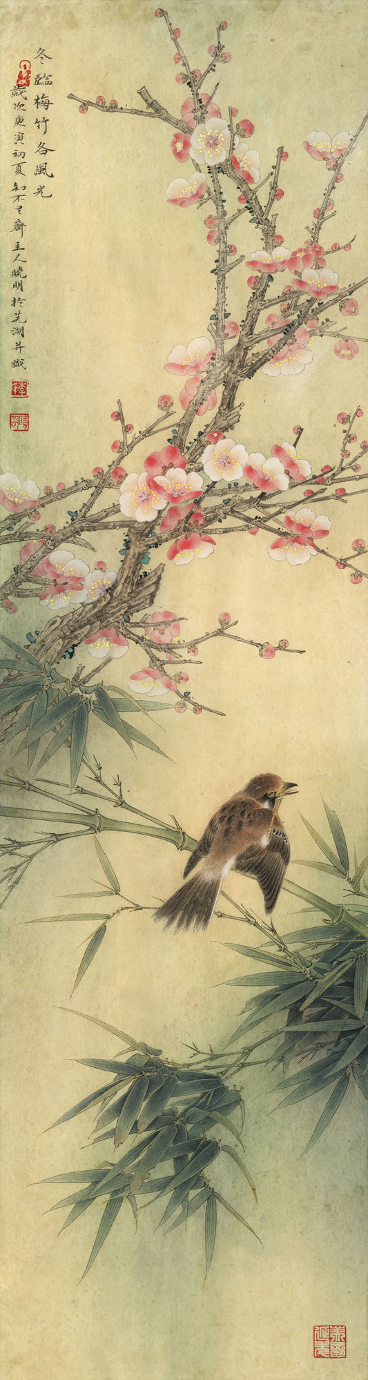 The Enduring Charm: "Plum, Bamboo, and Sparrow" through Chinese Brushwork