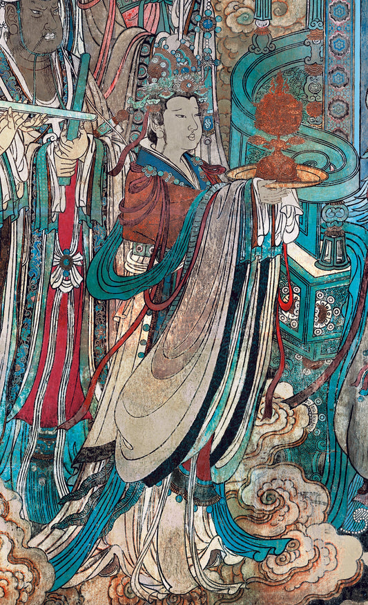 The Graceful Celestial Attendant: A Study in Chinese Drawing Technique