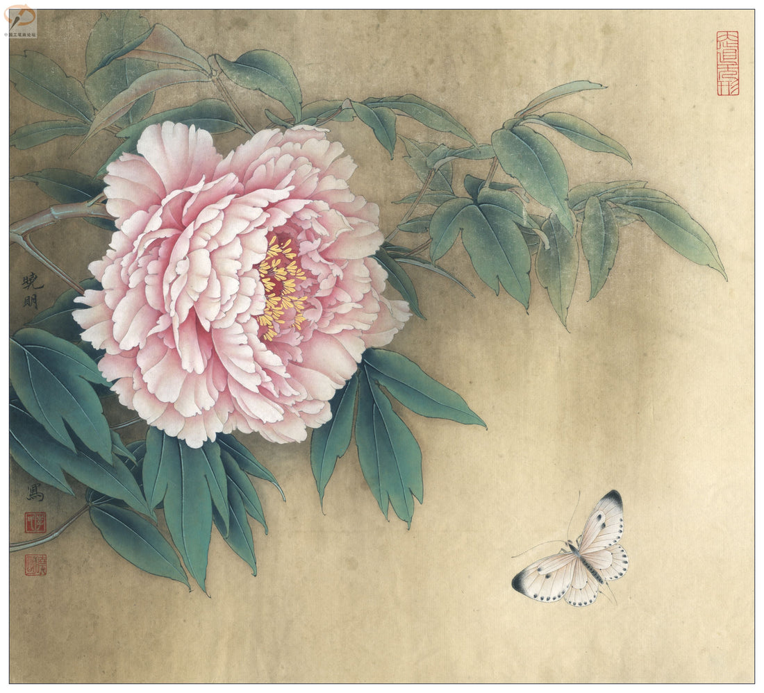 The Peony's Grace: A Journey Through Chinese Brushwork