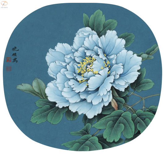 Lan Tian Yu (蓝田玉): Mastering Blue Peonies with Chinese Drawing Technique