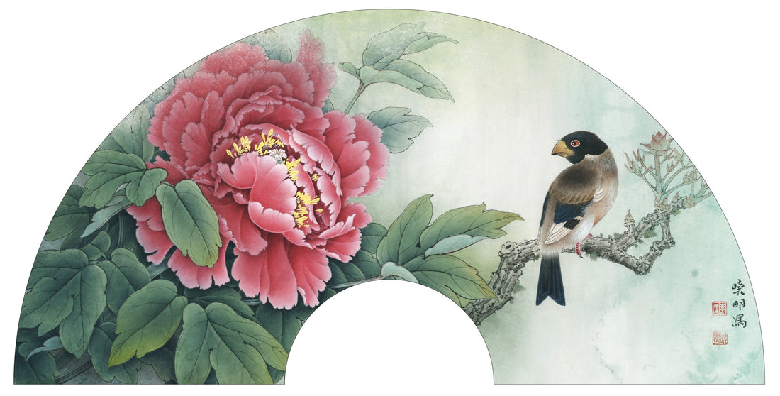 The Art of Chinese Brushwork: From Sketch to Masterpiece - A Peony and Finch Unfold