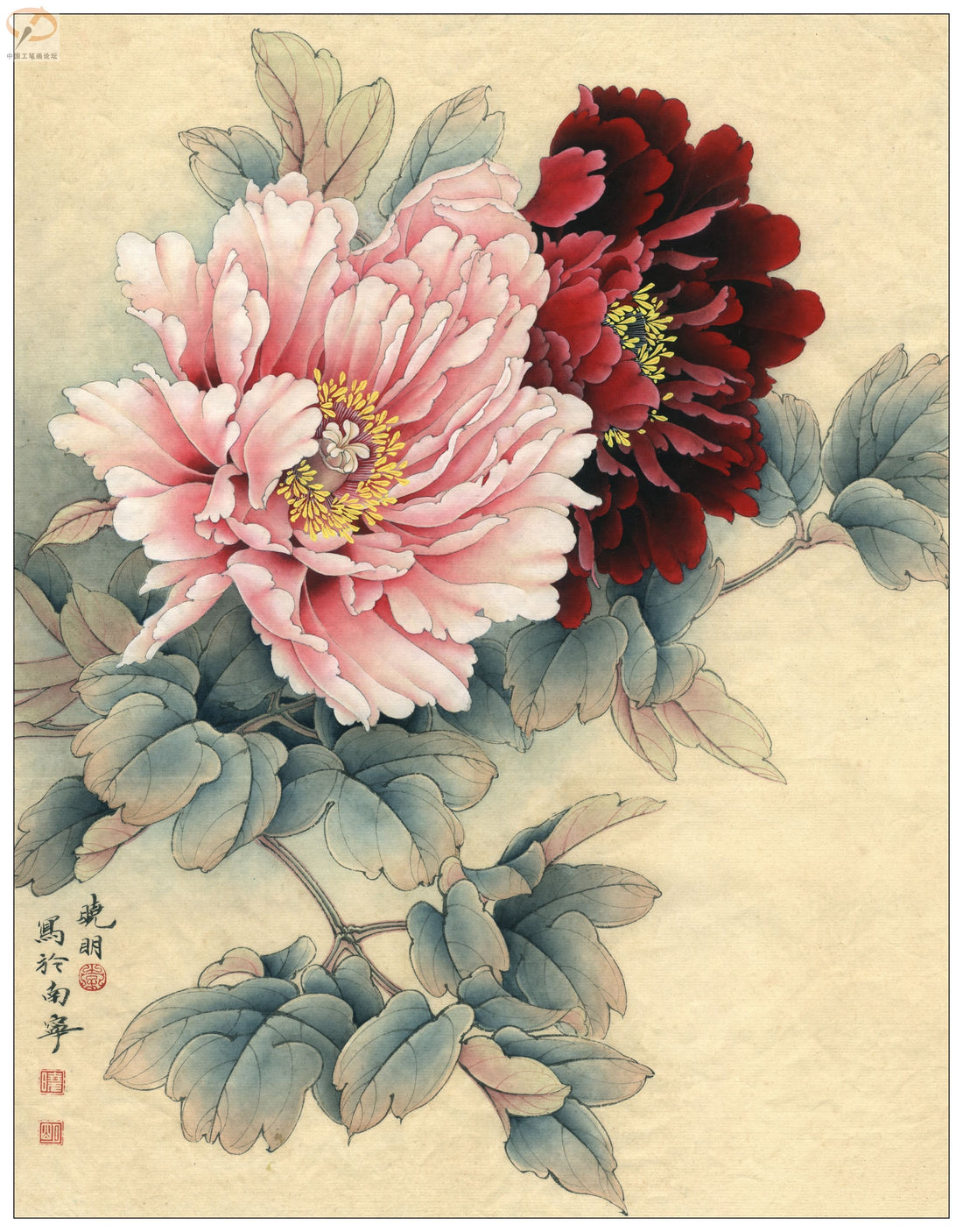 The Graceful Unfolding: A Journey Through Peony Painting with Chinese Brushwork