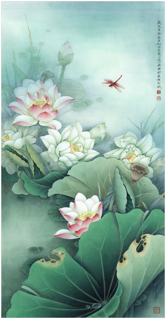 Tranquil Lotus Pond: Mastering the Chinese Drawing Technique