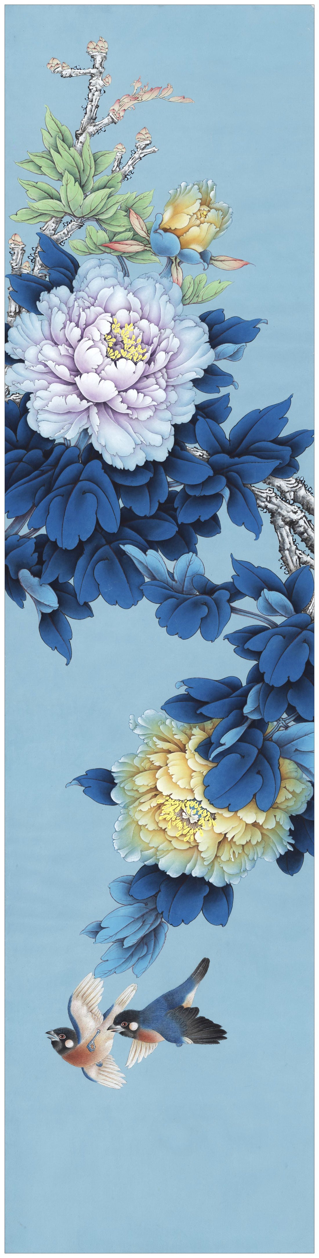 Peonies and Sparrows: A Journey Through Chinese Drawing Technique