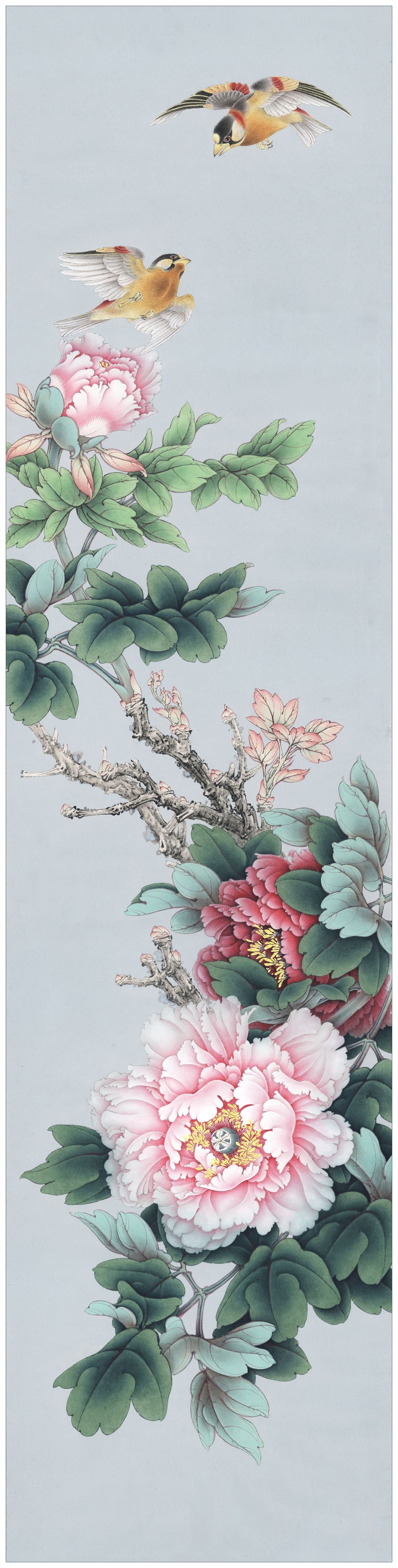 The Art of Subtlety: Capturing Nature with Chinese Brushwork – Peonies and Sparrows