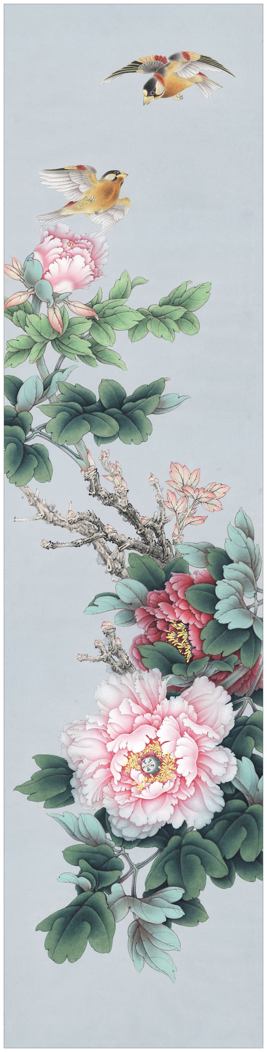 The Art of Subtlety: Capturing Nature with Chinese Brushwork – Peonies and Sparrows
