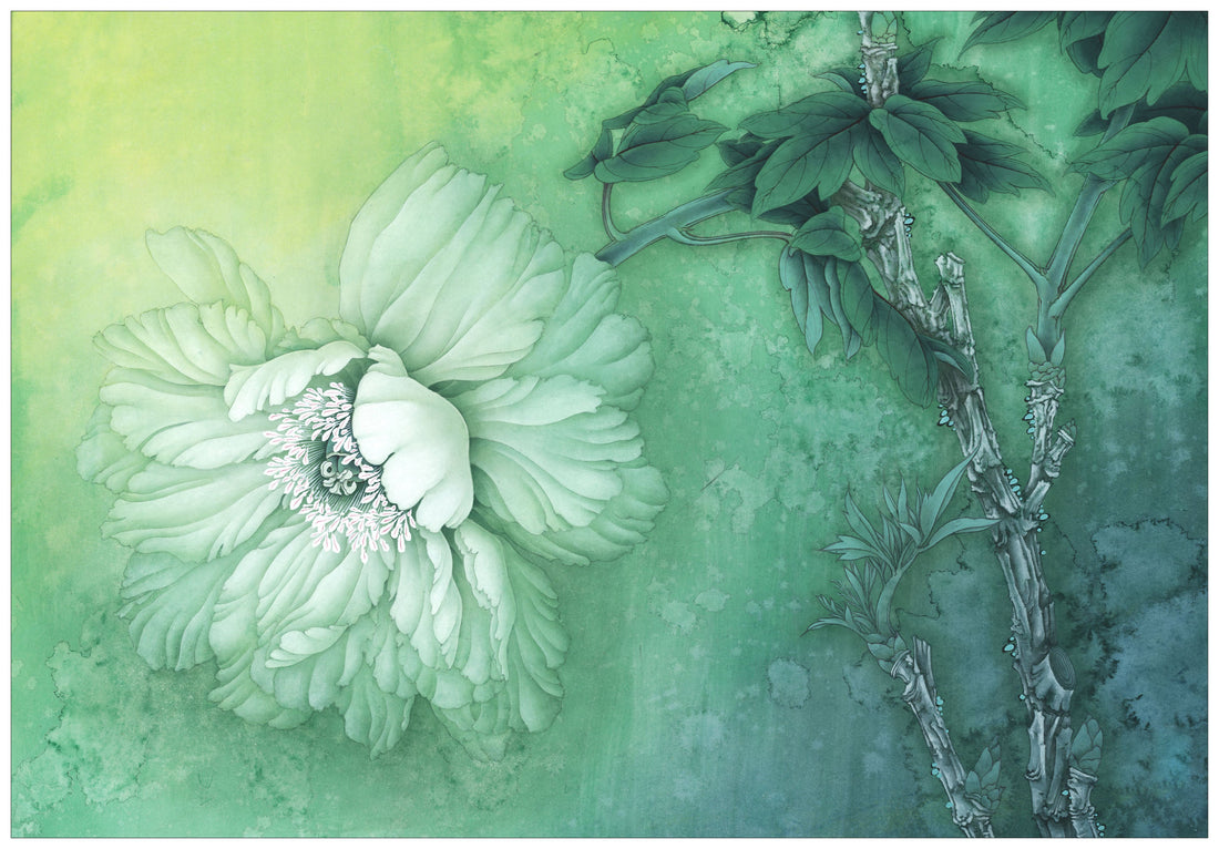 The Art of White Peony: A Journey in Chinese Brush Painting