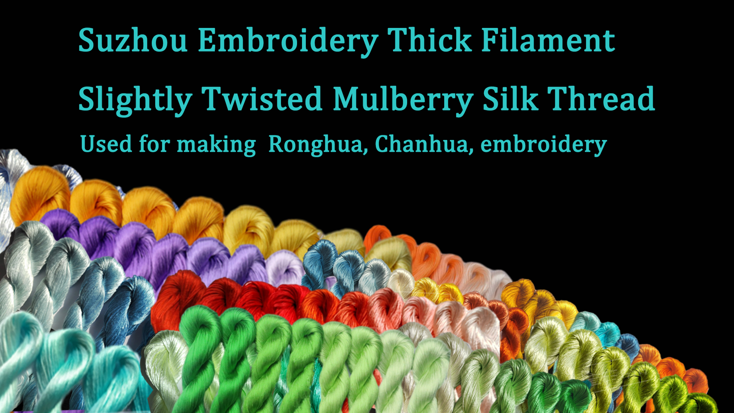 Suzhou Embroidery Thick Filament Slightly Twisted Mulberry Silk Thread
