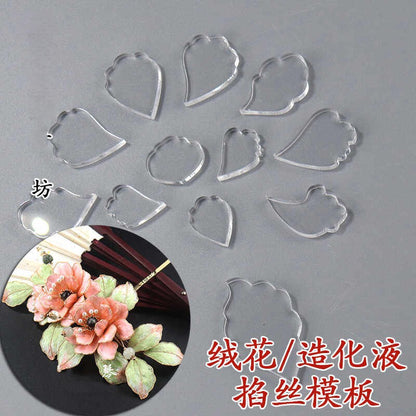 Clear Acrylic Wire Shaping Templates - Rose Set(96-104)