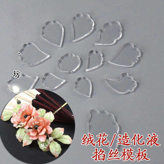Sagome in acrilico trasparente per modellare fili metallici - Set Rose (96-104)